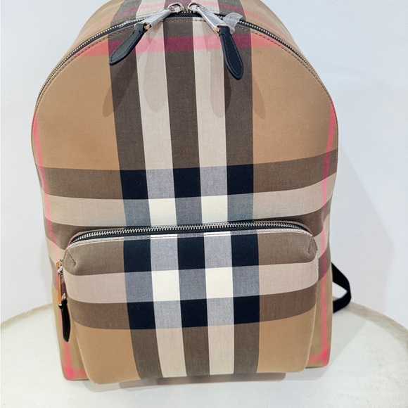 Burberry Jeff Backpack Check Canvas NEW - Picture 1 of 16